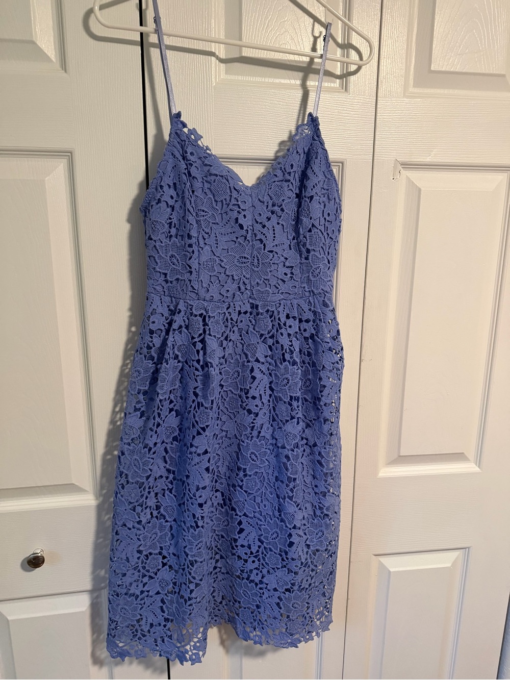 ASTR Lavender-Blue Lace Cami Dress